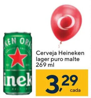 Coop Cerveja Heineken lager puro malte 269 ml oferta