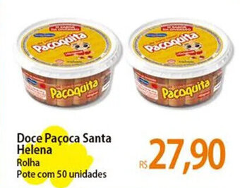 Doce Paçoca Santa Helena Rolha Pote com 50 unidades