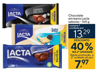 Chocolate em barra Lacta sabores - 165 g