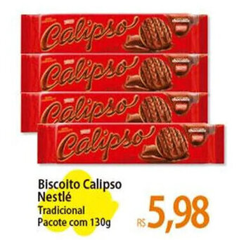 Atacadão Biscoito Calipso Nestlé Tradicional Pacote com 130g oferta