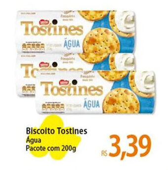 Atacadão Biscoito Tostines Água Pacote com 200g oferta