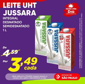 Dia LEITE UHT JUSSARA INTEGRAL DESNATADO SEMIDESNATADO 1 L oferta