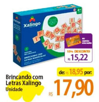 Atacadão Brincando com Letras Xalingo Unidade oferta