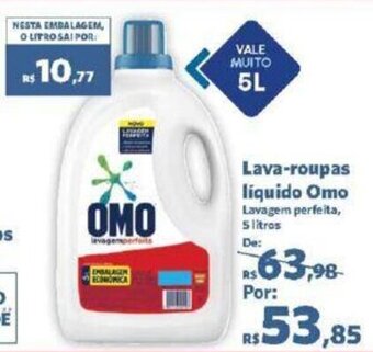 Sam's Club Lava-roupas líquido Omo Lavagem perfeita, 5 litros oferta