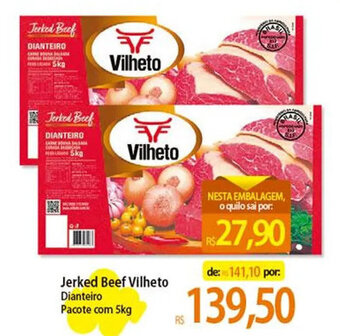 Jerked Beef Vilheto Dianteiro Pacote com 5kg