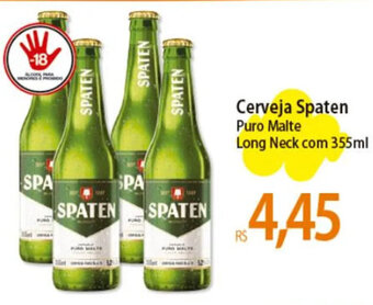 Atacadão Cerveja Spaten Puro Malte Long Neck com 355ml oferta