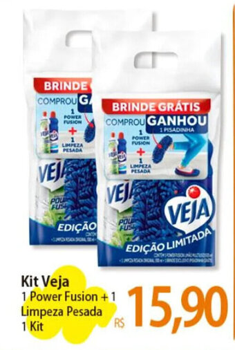 Atacadão Kit Veja 1 Power Fusion +1 Limpeza Pesada 1 Kit oferta
