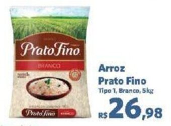 Arroz Prato Fino Tipo 1, Branco, 5kg