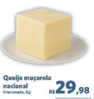 Sam's Club Queijo muçarela nacional Fracionado, Kg oferta