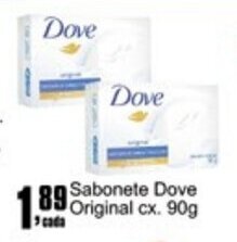 Higa's Supermercado Sabonete Dove Original 90g oferta