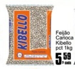 Higa's Supermercado Feijao Carioca Kibello 1kg oferta