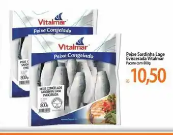 Atacadão Peixe Sardinha Lage Eviscerada Vitalmar 800g oferta