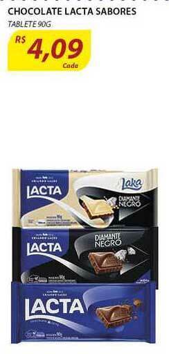 Assaí Atacadista Chocolate Lacta Sabores 90g oferta