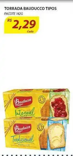 Assaí Atacadista Torrada Bauducco Tipos 142g oferta