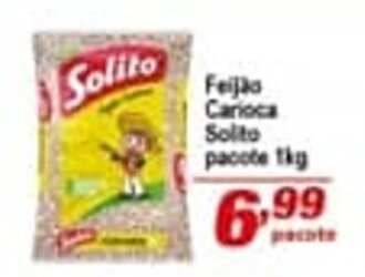 Feijao Carioca Solito pacote 1kg