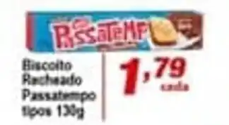 Ricoy Supermercados Biscoito Recheado Passatempo tipos 130g oferta