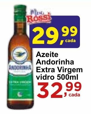 Rossi Supermercado Azeite Andorinha ANDORINHA Extra Virgem vidro 500ml oferta
