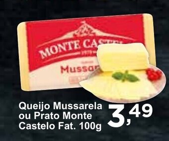 Rossi Supermercado Queijo Mussarela ou Prato Monte Castelo Fat. 100g oferta