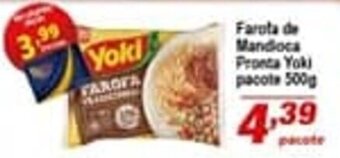Ricoy Supermercados Farofa de Mandioca Pronta Yoki pacote 500g oferta