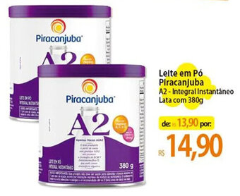 Atacadão Leite em Pó Piracanjuba A2 - Integral Instantâneo Lata com 380g oferta