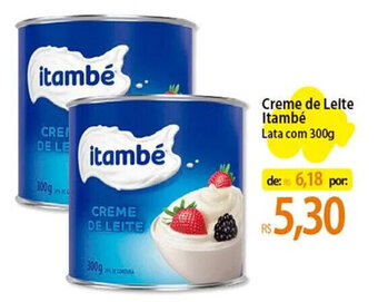 Atacadão Creme de Leite Itambé Lata com 300g oferta