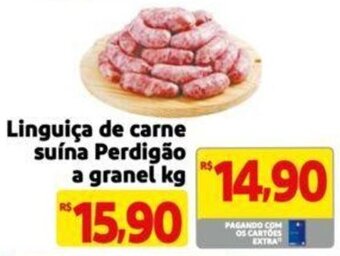 Extra Supermercado Linguiça de carne suína Perdigão a granel kg oferta