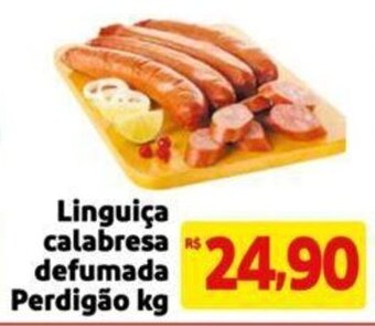 Extra Supermercado Linguiça calabresa defumada Perdigão kg oferta