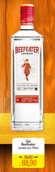 Atacadão Gin Beefeater Garrafa com 750ml oferta