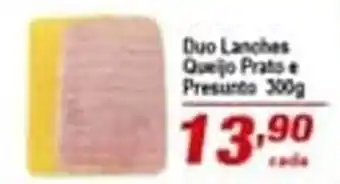 Ricoy Supermercados Duo Lanches Queijo Presunto 300g oferta