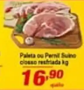 Ricoy Supermercados Paleta ou pernil suinos c/ osso resfriada 1kg oferta