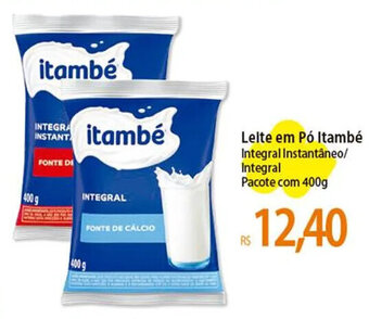 Atacadão Leite em Pó Itambé Integral Instantâneo/ Integral Pacote com 400g oferta