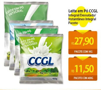 Atacadão Leite em Pó CCGL Integral/Desnatado/ Instantâneo Integral Pacote oferta