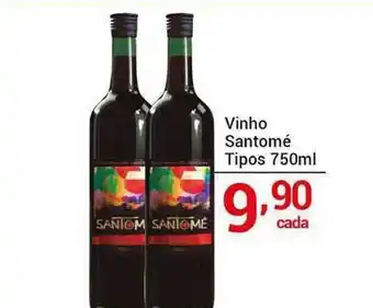 X Supermercados Vinho Santomé Tipos 750ml oferta