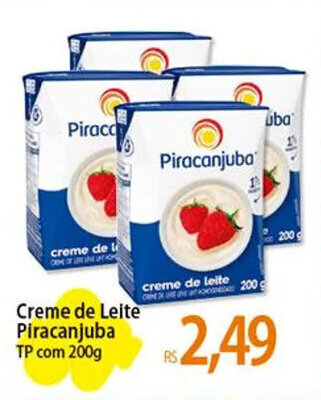 Atacadão Creme de Leite Piracanjuba TP com 200g oferta