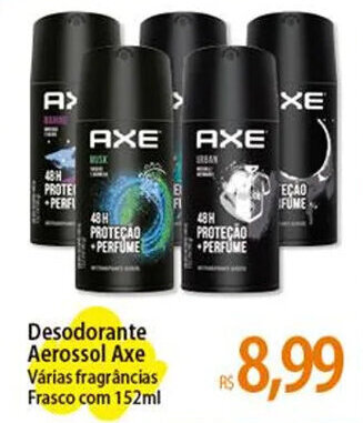 Atacadão Desodorante Aerossol Axe Várias fragrâncias Frasco com 152ml oferta