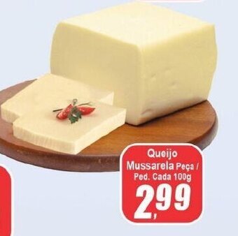 Queijo Mussarela Peça / Ped. Cada 100g
