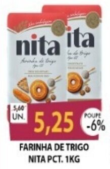 FARINHA DE TRIGO NITA PCT. 1KG