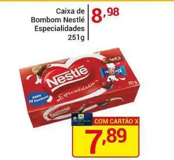 X Supermercados Caixa De Bombom Nestlé Especialidades 251g oferta