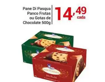 X Supermercados Pane Di Pasqua Panco Frutas Ou Gotas De Chocolate 500g oferta