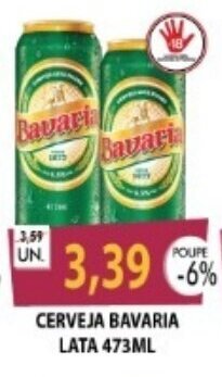 CERVEJA BAVARIA LATA 473 ML