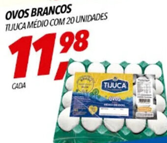 Frangolândia OVOS BRANCOS TIJUCA MÉDIO COM 20 UNIDADES oferta
