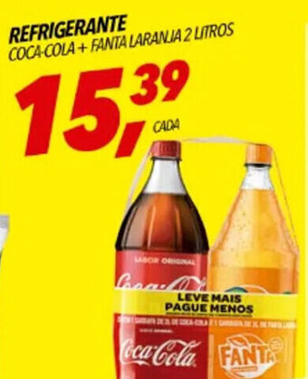 Frangolândia REFRIGERANTE COCA-COLA+FANTA LARANJA 2 LITROS oferta