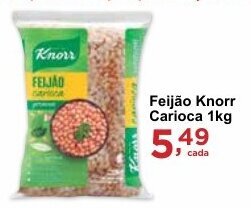 Rossi Supermercado Feijão Knorr Carioca 1kg oferta