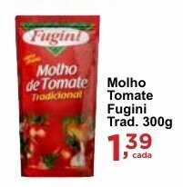 Rossi Supermercado Molho de Tomate Fugini Trad. 300g oferta