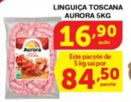 LINGUIÇA TOSCANA AURORA 5KG