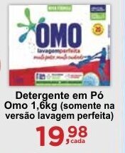 Rossi Supermercado Detergente em pó Omo 1,6kg oferta