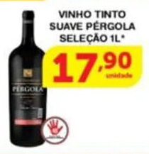 Roldão VINHO TINTO SUAVE PERGOLA SELEÇÃO 1L oferta