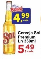 Rossi Supermercado Cerveja Sol Premium Ln 330ml oferta