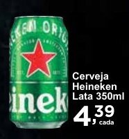 Rossi Supermercado Cerveja Heineken Lata 350ml oferta