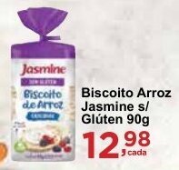 Rossi Supermercado Biscoito Arroz Jasmine s/ Glúten 90g oferta